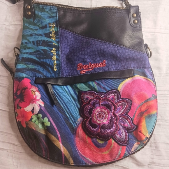 Colorful Boho Vegan Purse By Desigual - Picture 1 of 6